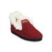 Women's Textured Knit Fur Color Slipper Boot Slippers by GaaHuu in Ruby (Size L(9/10))