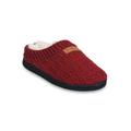 Women's Textured Knit Rib Cuff Clog Slipper Slippers by GaaHuu in Ruby (Size M(7/8))