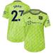 Women's adidas Luke Shaw Neon Green Manchester United 2022/23 Third Replica Player Jersey