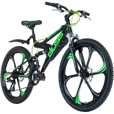 Mountainbike KS CYCLING "Bliss" Gr. 47, schwarz (schwarz, schwarz), Fahrräder, 47cm, 26 Zoll (66,04cm), für Herren, Kettenschaltung