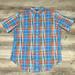 Polo By Ralph Lauren Shirts | 90s Vintage Polo Ralph Lauren Short Sleeve Madras Plaid Southwestern Button Up | Color: Blue/Red | Size: Xl