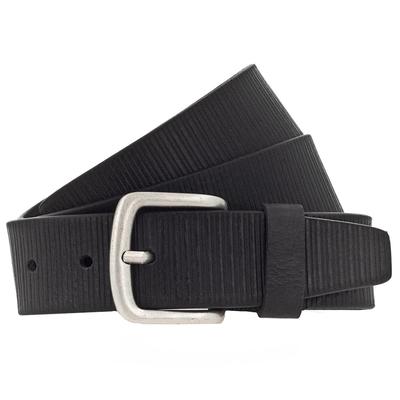 Vanzetti Gürtel Leder 100 cm Schwarz Herren Image