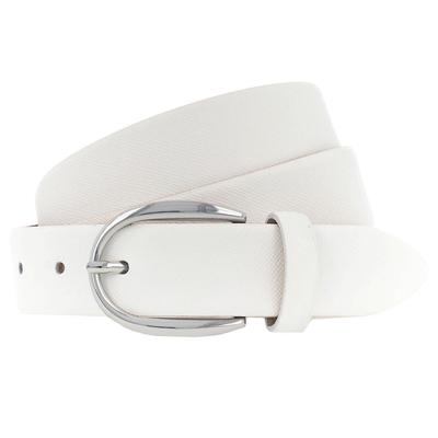 Vanzetti Gürtel Leder 100 cm Weiss Damen