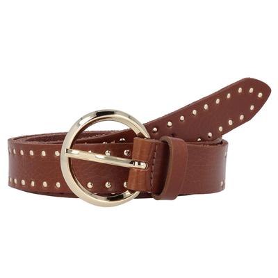 Vanzetti Nietengürtel Leder 100 cm Braun Damen