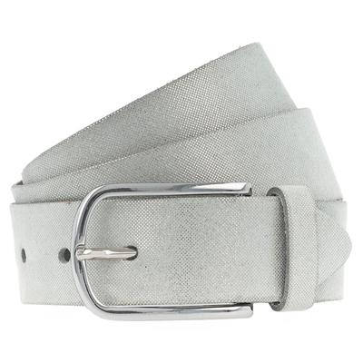 Vanzetti Gürtel Leder 110 cm Silber Damen