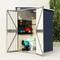 vidaXL Wall-mounted Garden Shed Anthracite 118x100x178 cm Steel