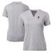 Women's Cutter & Buck Heather Gray Philadelphia Phillies DryTec Forge Stretch V-Neck Blade Top