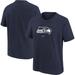 Youth Nike Navy Seattle Seahawks Logo T-Shirt
