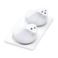 Wildon Home® Naidely Salt & Pepper Shaker Set Ceramic in White | 2 H x 3.1 W in | Wayfair BCC97A58A84344C09AD4366D4A1C8664