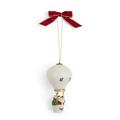 Spode Christmas Tree Hot Air Balloon Ornament 4" Ceramic/Porcelain in Green/Red/White | 5 H x 2.75 W x 4.25 D in | Wayfair 1780101