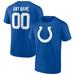 Men's Fanatics Branded Royal Indianapolis Colts Team Authentic Personalized Name & Number T-Shirt