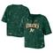 Women's WEAR by Erin Andrews Green Athletics Notch Neck Tie-Dye T-Shirt