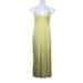 Anthropologie Dresses | Anthropologie Saturday Sunday Chartreuse Grey Stripe Smocked Maxi Dress Size M | Color: Gray/Yellow | Size: M