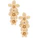 Anthropologie Jewelry | New~ Anthropologie Shashi "Botanique" Flower Earrings | Color: Gold | Size: Os