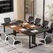 17 Stories 70.86" Rectangle Conference Table Wood/Metal in Black | 29.5 H x 70.86 W x 35.4 D in | Wayfair 9D94365A02AB4D1095F913BB8C18EFB2