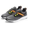 Sneaker AUTHENTIC LE JOGGER, Herren, Gr. 42, grau (grau, gelb), Obermaterial: 50% Lederimitat, 50% Textilmaterial. Futter: 100% Textilmaterial. Decksohle: 100% Textilmaterial. Laufsohle: 100% Synthetik, unifarben mit Farbeinsatz, sportlich, Schuhe,...
