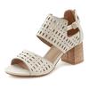 Riemchensandalette LASCANA "Sommerschuh", Damen, Gr. 39, beige, Obermaterial: 100% Lederimitat. Futter: 100% Lederimitat. Decksohle: 100% Lederimitat. Laufsohle: 100% Synthetik, unifarben, modisch, Schuhe Schaftsandale Sandalette, Sandale,...