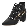 High-Heel-Stiefelette LASCANA, Damen, Gr. 38, schwarz, Obermaterial: 100% Textilmaterial. Futter: 100% Lederimitat. Decksohle: 100% Lederimitat. Laufsohle: 100% Synthetik, unifarben, modisch, Schuhe, mit femininer Spitze und Blockabsatz, Ankle Boot,...