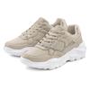 Sneaker LASCANA, Damen, Gr. 38, beige, Obermaterial: 100% Textilmaterial. Futter: 100% Textilmaterial. Decksohle: 100% Textilmaterial. Laufsohle: 100% Synthetik, unifarben, modisch, Schuhe, mit Chunky-Sohle & Ketten, Schnürhalbschuhe, Freizeitschuhe...