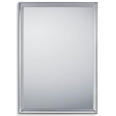 Dekospiegel MIRRORS AND MORE "FRIEDA", silber (silberfarben), B:50cm H:70cm T:1,9cm, Kunststoff, Spiegel, Wandspiegel Image