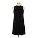 Forever 21 Casual Dress - Shift Crew Neck Sleeveless: Black Solid Dresses - Women's Size Small