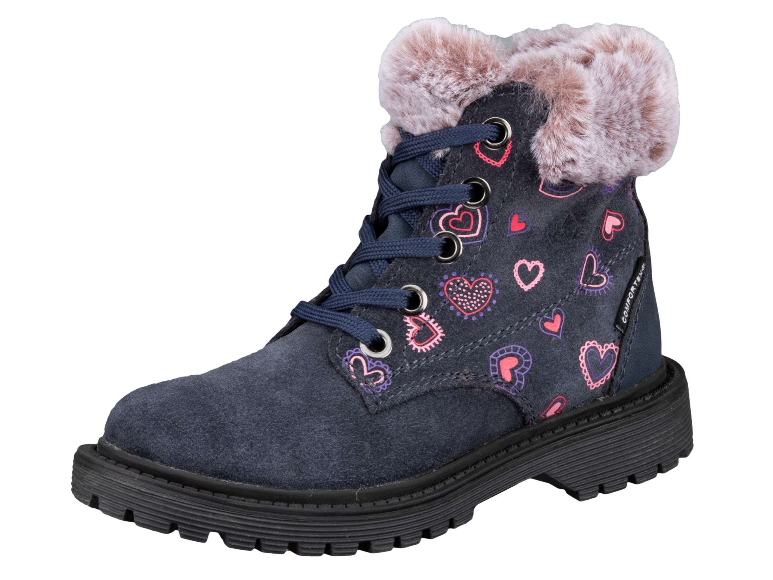 Stiefel LICO "Trendstiefel Asha", Gr. 38, blau, Veloursleder, Schuhe Image