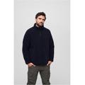 Sweatjacke BRANDIT "Herren Teddyfleece Troyer" Gr. M, blau (navy) Herren Sweatjacken Troyer Fleecepullover