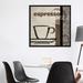 East Urban Home 'Espresso Fresco' Vintage Advertisement on Wrapped Canvas Canvas, Cotton in Green | 12 H x 12 W x 0.75 D in | Wayfair