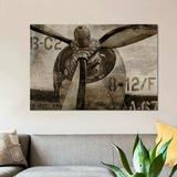 East Urban Home Vintage Propeller by Dylan Matthews - Wrapped Canvas Graphic Art Print, Cotton | 8 H x 12 W x 0.75 D in | Wayfair ESUR4960 37439156