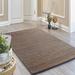 Blue/Brown 93 x 60 x 0.4 in Area Rug - Rosecliff Heights Morey Geometric Handmade Area Rug | 93 H x 60 W x 0.4 D in | Wayfair