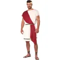 Myenson-Robe d'Halloween pour Homme Vêtement des Prairies Grec Toga Dieu Cosplay Barrage Rome