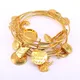 Lot de 5 Bracelets de couleur or pour femmes manchette à fil réglable bijoux à la mode cadeau