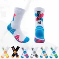 Chaussettes de Sport Elite pour hommes à Compression tendance noire respirantes longues