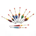 Ensemble de flotteurs de pêche lot de 10 pièces bouée verticale matériel outils leurre