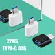 Clé USB OTG mâle vers femelle 2 pièces haute vitesse convertisseur usb-c vers USB adaptateur