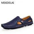 MIXIDELAI-Mocassins à la mode pour hommes chaussures plates respirantes décontractées à crochet