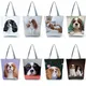 Sacs à main College chien Charles Spaniel pour femmes fourre-tout à la mode sacs initiés grande