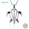 CLUCI – pendentif de perle de souhait en argent 925 pour femmes 3 pièces bijoux en argent Sterling