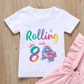 T-shirt à la mode Harajuku pour garçons et filles vêtements pour garçons et filles ballons de 3 à