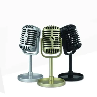 Microphone vocal dynamique rétro classique simulation style vintage micro support universel pour