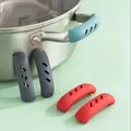 2/4 pièces couvercle de poignée de Casserole en Silicone housse de protection Anti-brûlure support