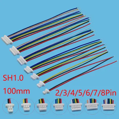 Connecteur de câble de borne de fil de prise femelle ligne électronique à tête unique SH 1.0 JST