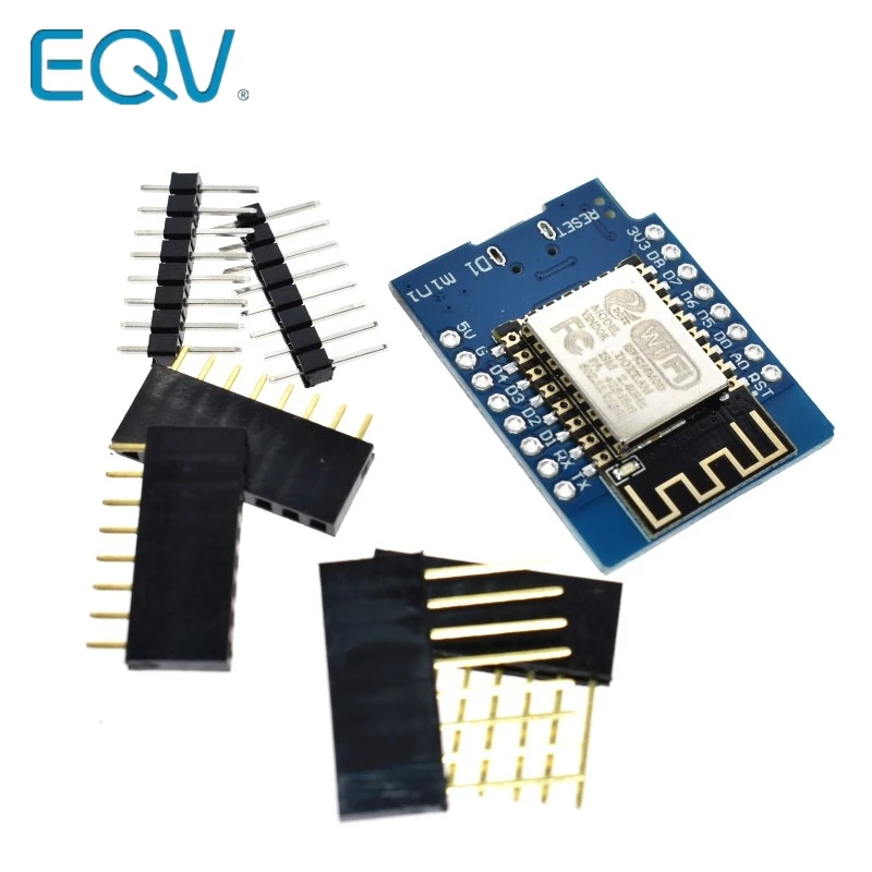 EQV D1 Mini ESP8266 ESP-12 ESP-12F CH340G CH340 V2 USB WeMos WIFI carte de développement D1 Mini NodeMCU Lua IOT carte 3.3V avec broches