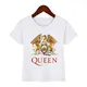 T-shirt imprimé groupe de rock Queen Freddie Mercury pour enfants chemise à manches courtes pour