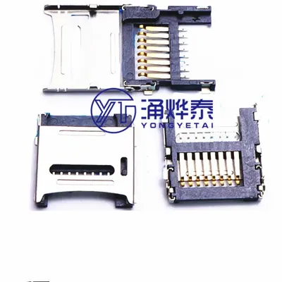 YYT-Connecteur de carte TF micro SD 8 broches support de carte mémoire coque 20 pièces
