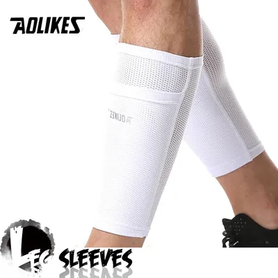 AOLIKES – chaussettes de protection de Football protège-tibia avec poche coussinets de tibia