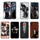 Marvel Winter Soldier White Wolf Coque de téléphone noire pour Apple iPhone 13 12 11 Mini XS