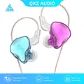 QKZ – écouteurs filaires avec Microphone moniteur de musique oreillettes dynamiques HiFi