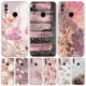 Coque de téléphone avec belle image de rose bling étui pour Huawei P Smart Z Y5 Y6 Y7 Y9S 2019