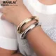 MANILAI – Bracelets de marque en alliage pour femmes bijoux Punk en métal Manchette femme mode